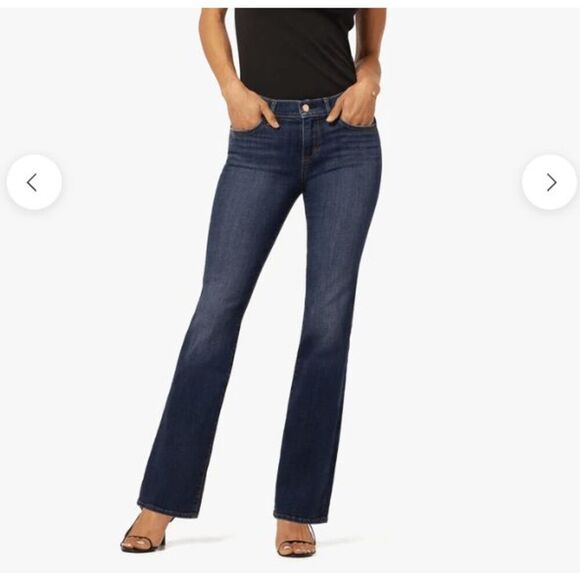 Joe's Jeans The Muse Fit Boot Cut Jeans Dark Wash Mid Rise Size 27 - Picture 1 of 14
